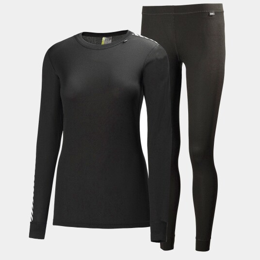 Helly Hansen Dame HH Comfort Lett Basislag Set Svart XL