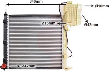 VAN WEZEL 30002336 Radiator motorkjøling VAN WEZEL 30002336 Radiator motorkjøling