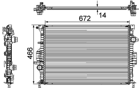 MAHLE CR 906 000P Radiator motorkjøling