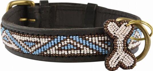 Kampuni Handmade Dog Collar Kabaka - Sky S