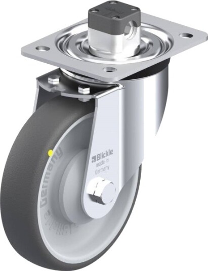 Blickle 852212 L-Path 160Ka-Cs11-Els Styrehjul Med Brems - Hjuldiameter 160 Mm - Bæreevne (Maks.) 260 Kg - 1 Stk
