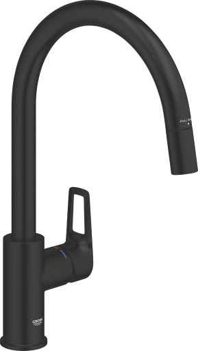 Grohe Kjøkkenbatteri Startloop Med Uttrekkbar C-Tut 8l Matt Sort Grohe Kjøkkenbatteri Startloop Med Uttrekkbar C-Tut 8l Matt Sort