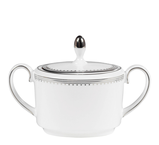 Wedgwood Grosgrain sukkerskål med lokk