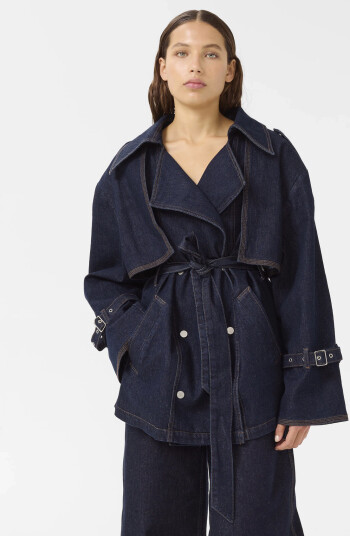 Gestuz Gzsummer Trenchcoat Navy 40 Gestuz Gzsummer Trenchcoat Navy 40