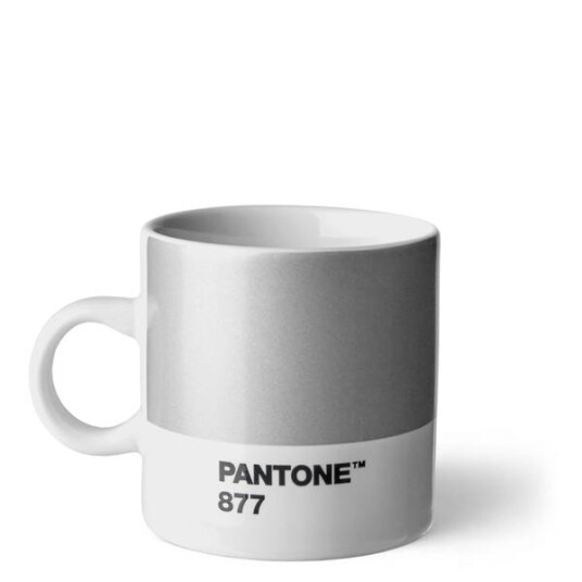 Copenhagen Design  PANTONE espressokopp med hank 12 cl sølv