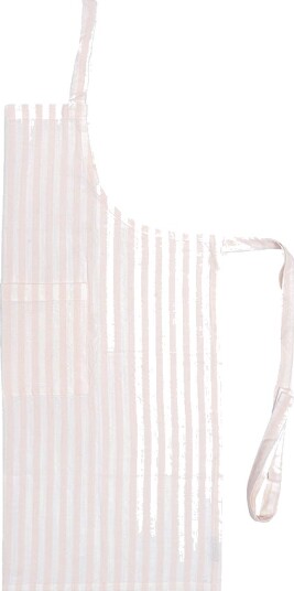 Christiania Glasmagasin Tekstil Forkle 75x85cm Striper Lys Rosa/Hvit