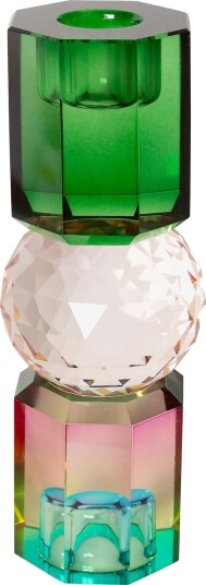 C"est Bon | Crystal Holder Green/Peach/Pink Ombre 16,5X6X6Cm | 6X6X16.5CM