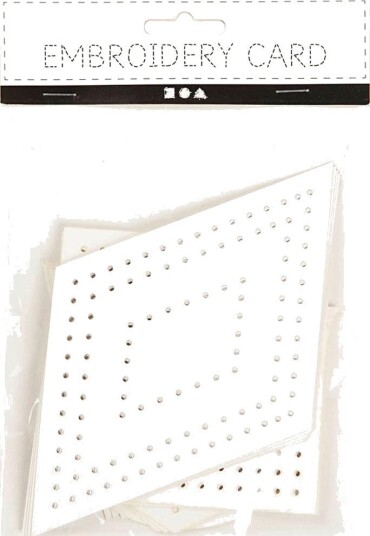 Creativ Company Broderifigurer Geometrisk Papp Hvit 20 stk.