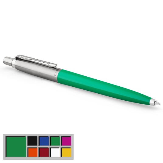 Parker Pen Jotter Original Grønn og stål med blått blekk