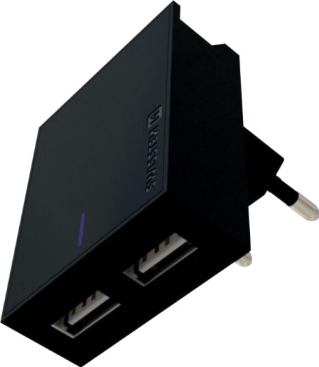 Telefon Tilbehør Swissten Smart Ic Nett-/Lader-Sett: 2Xusb 3A + Type C Datakabel 1,2 M Svart
