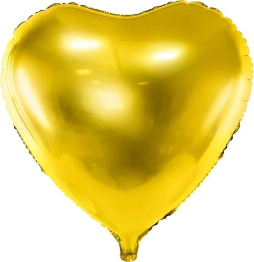 Partydeco Folieballong Hjerte Gull 61 cm FB23M-019