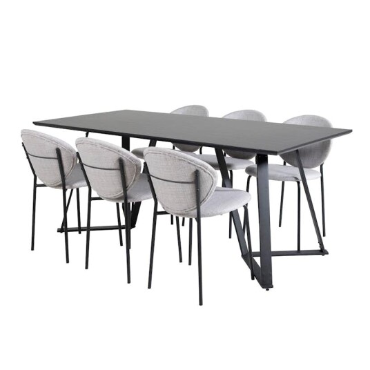 Venture Home Spisegruppe Venture Home Madde med 6 Valor Stoler Polyester GR20247
