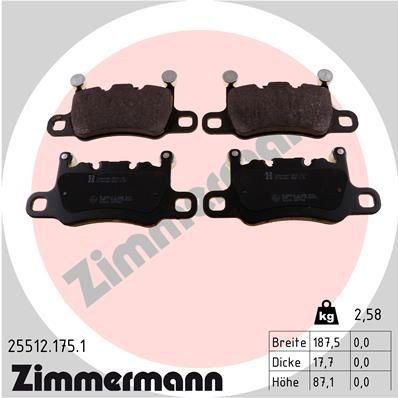 Bremseklosser ZIMMERMANN 25512.175.1