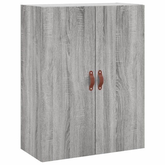 vidaXL Highboard grå sonoma 69,5x34x180 cm konstruert tre 8720845411305