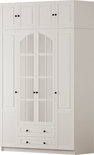 Talren Garderobe 140x240 cm - Matt Hvit