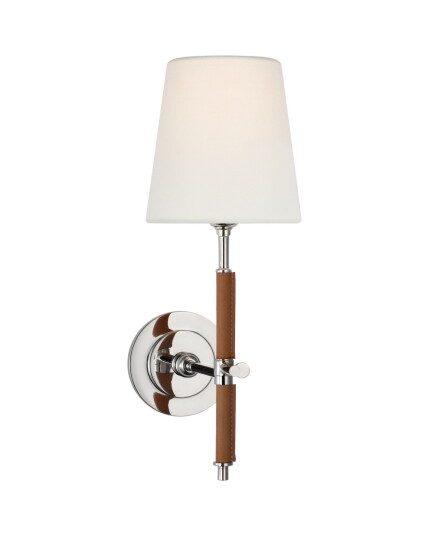 Visual Comfort Bryant Wrapped Sconce Nickel