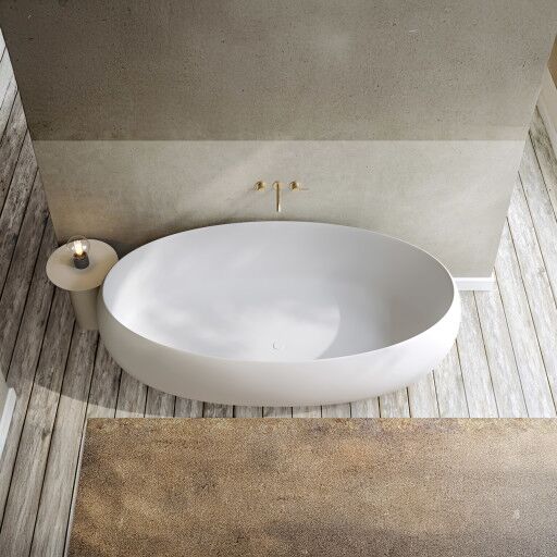 Copenhagen Bath Rosenborg badekar 1700x950 mm, Frittstående i Hvit Matt Copenhagen Bath Rosenborg badekar 1700x950 mm, Frittstående i Hvit Matt