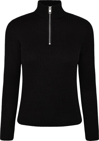 Jack & Jones Jjpannel Knit Half Zip Aw26 Jnr Black 176