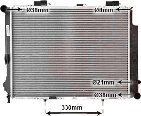 VAN WEZEL 30002191 Radiator motorkjøling VAN WEZEL 30002191 Radiator motorkjøling