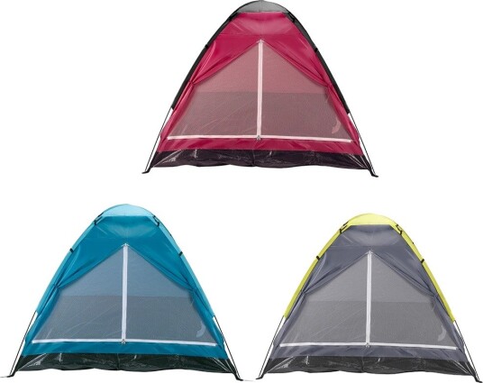 Camp Active telt kuppelteltelt for 3 personer 200 x 180 x 120 cm for camping og utendørsaktiviteter