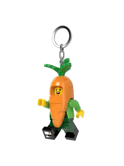 LEGO Gulrotmaskot LED Nøkkelring – Minifigur Lommelykt