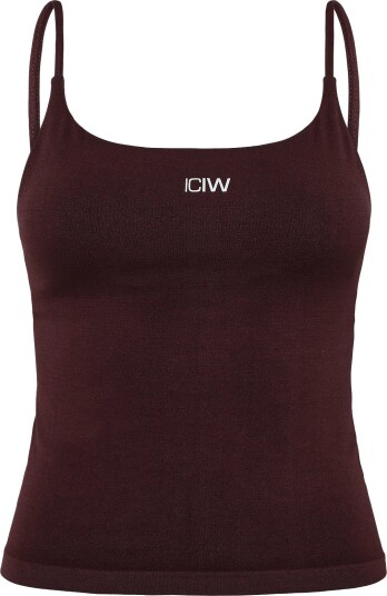 ICANIWILL Smooth Seamless 2 In 1 Strappy Tank W ESPRESSO S