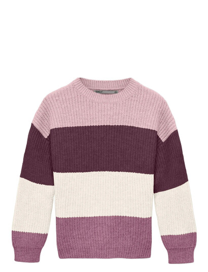 Kids Only Kmgsandy L/S Stripe Pullover Knt Noos Purple 92