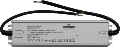 Ansell Lighting utendørs LED driver 24V 320W