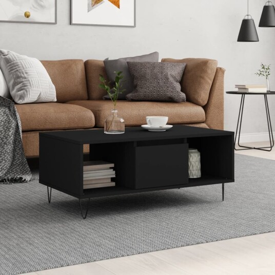  Salongbord svart 90x50x36,5 cm konstruert tre 8721012109728