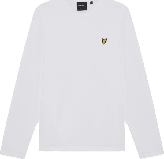 Lyle & Scott Boxy Fit Long Sleeve T Shirt White L