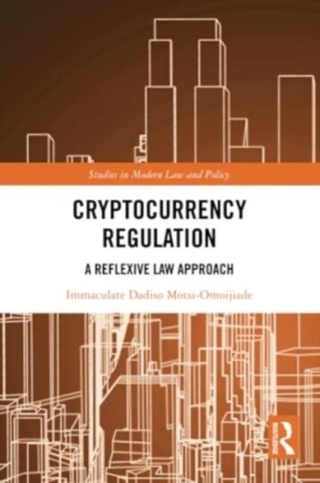 Cryptocurrency Regulation Cryptocurrency Regulation
