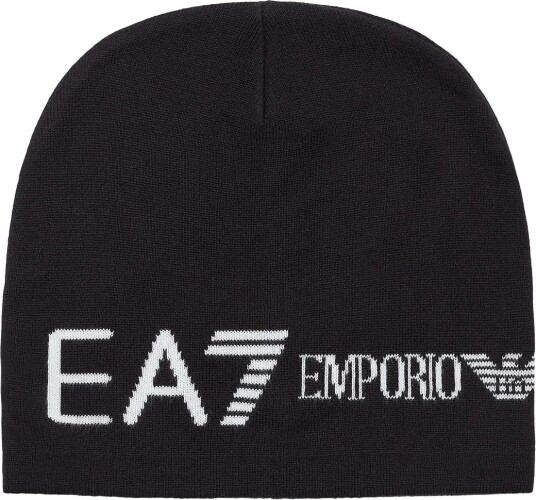 EA7 Beanie Hat Black S EA7 Beanie Hat Black S