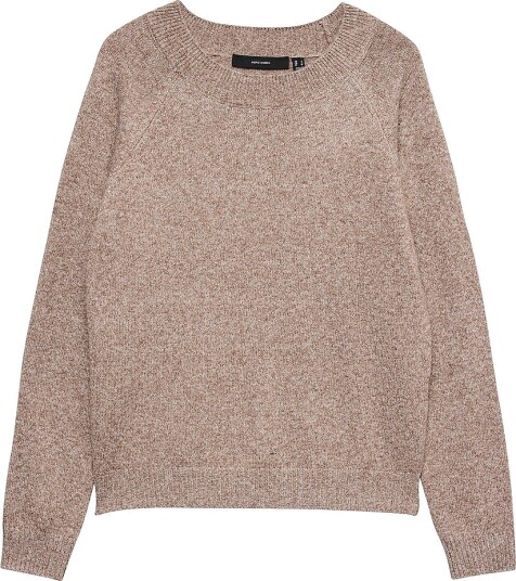 Vero Moda Genser vmDoffy LS O Neck Blouse Brun