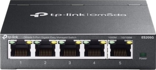 Tp-Link Omada Es205g Network Switch Managed Gigabit Ethernet (10/100/1000) Svart