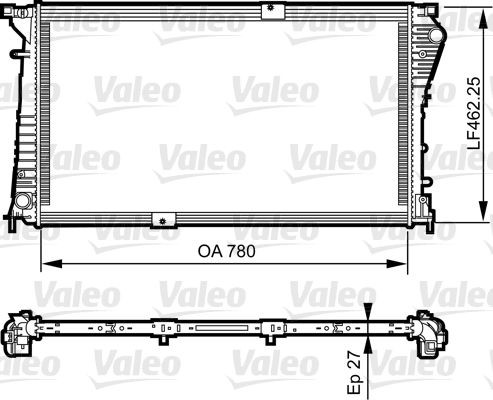 Radiator VALEO 734931 Radiator VALEO 734931