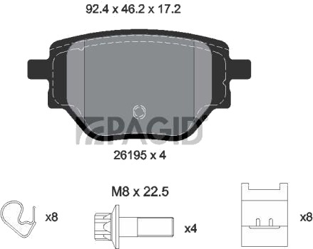 PAGID T2861N Bremseklosser