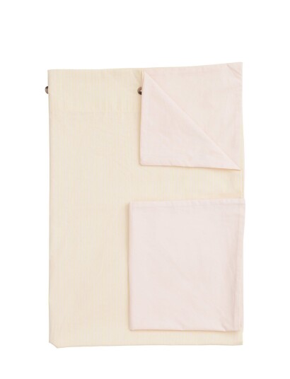 Copenhagen Colors Future Baby Bed Linen W. Stripes - Beige - 110X125CM;35X55CM