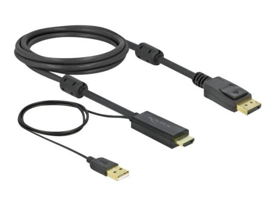 Delock video/lydkabel - DisplayPort / HDMI - 2 m