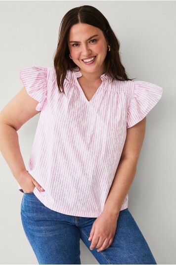 Zizzi - Bluse vKatja S/L - Rosa