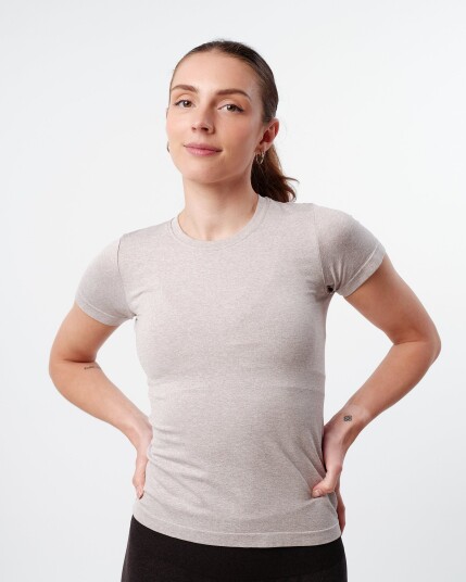 Bumpro Beam Clean Tee Light Grey Marl - M Bumpro Beam Clean Tee Light Grey Marl - M