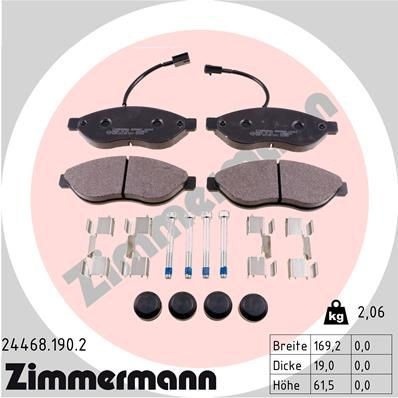 Bremseklosser ZIMMERMANN 24468.190.2 Bremseklosser ZIMMERMANN 24468.190.2
