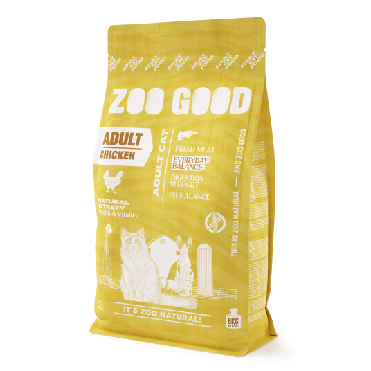 Kornfri Kylling Tørrfôr for Voksne Katter 8 kg - Zoo Good Kornfri Kylling Tørrfôr for Voksne Katter 8 kg - Zoo Good