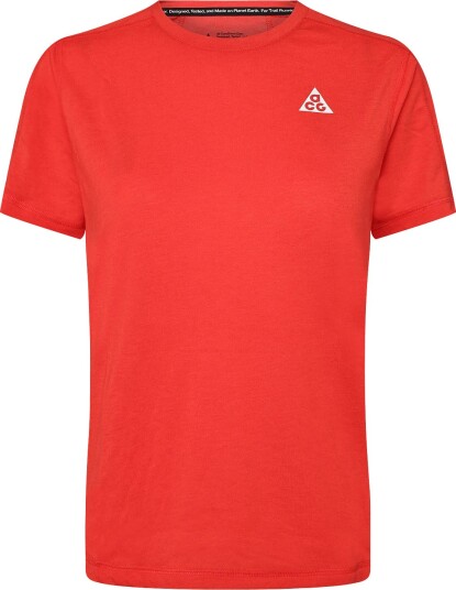 Nike W Acg Trail Df Ss Top   LT CRIMSON/SUMMIT WHITE   XS