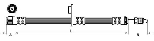 Bremseslange METZGER 4110749