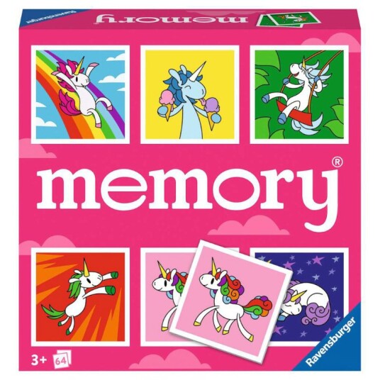Ravensburger Memo 64 Kort Enhjørninger