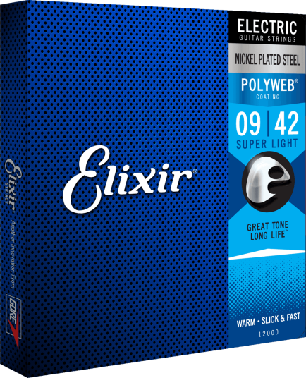 Elixir Polyweb Electric Steel Nickel (009-042) 12000 Elixir Polyweb Electric Steel Nickel (009-042) 12000