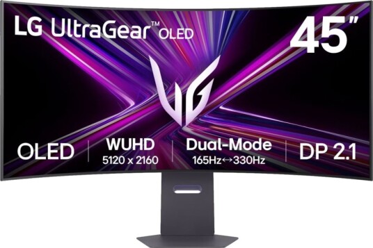 LG UltraGear 45GX950A buet gamingskjerm 45" WUHD OLED 165Hz 0,03ms