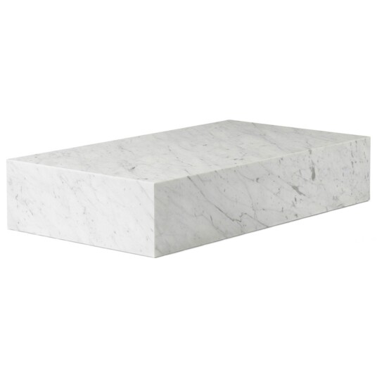 Audo Copenhagen Plinth Grand Salongbord 137x76 cm Carrara