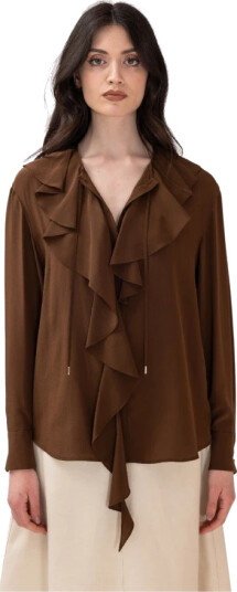 Max Mara Studio Dame Bluser & Skjorter Brun S,