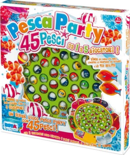 Ronchi Supertoys Fiskespill Med 45 Fisker Og 5 Stenger – Batteridrevet – 3-6 År
